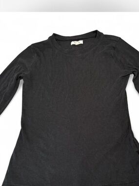 Madewell Black Long Sleeve Crewneck Tee